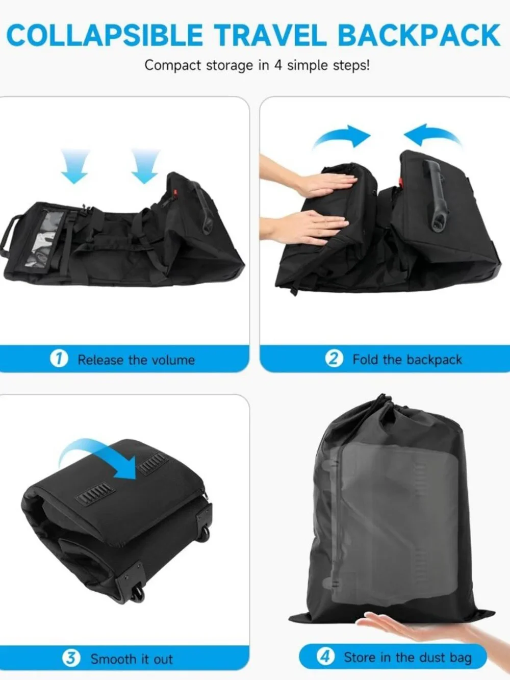 Extra Large 120L Rolling Duffel Bag with Wheels, Waterproof Travel Luggage